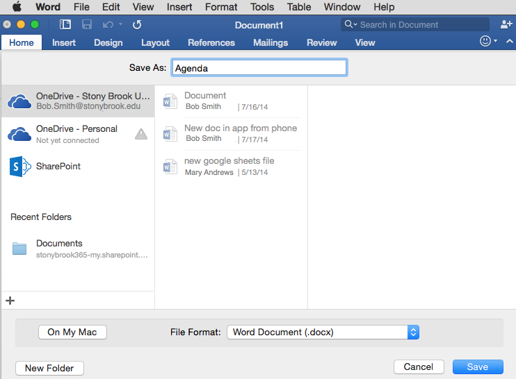 word for mac 2011 will not save document as .rtf